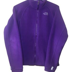 North Face Purple Full-Zip Fleece Jacket